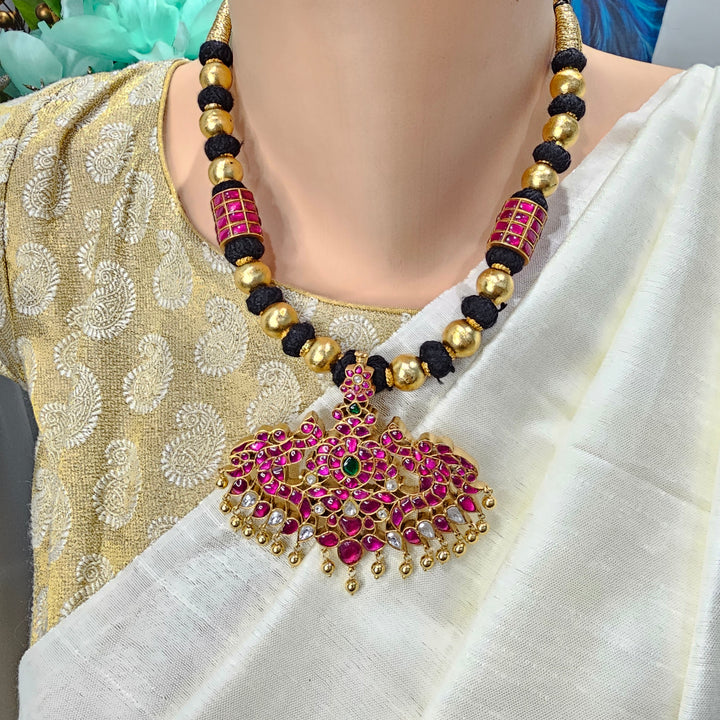 Kundan Black thread