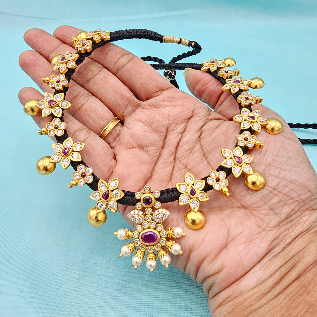 CZ Thread Necklace Set