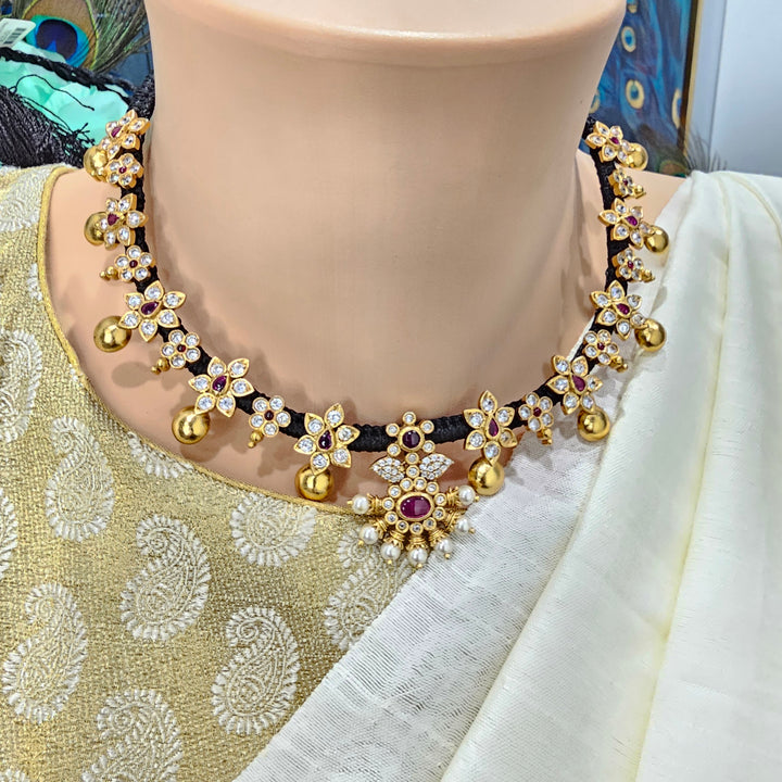 CZ Thread Necklace Set