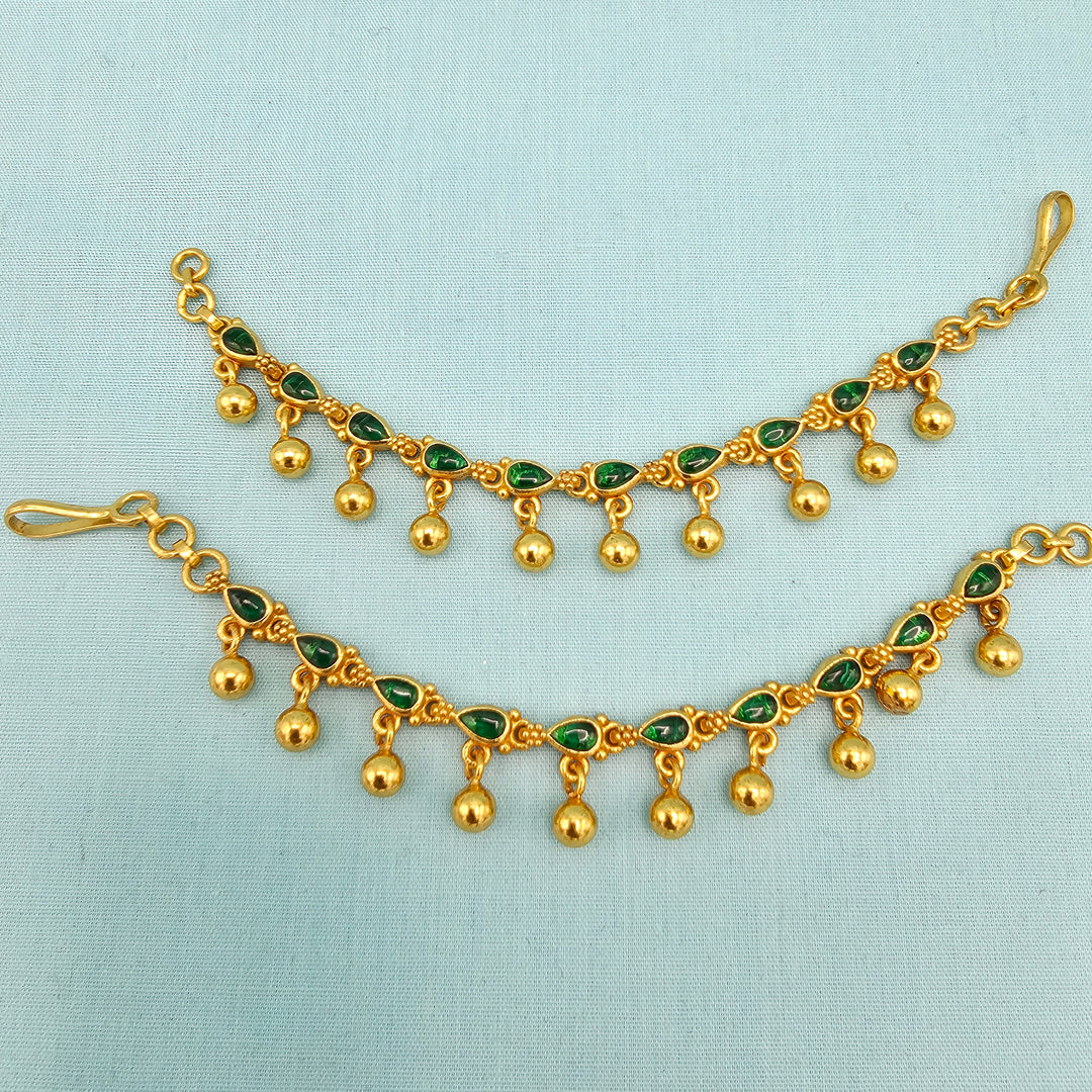 Silver Emerald Chempaswaralu