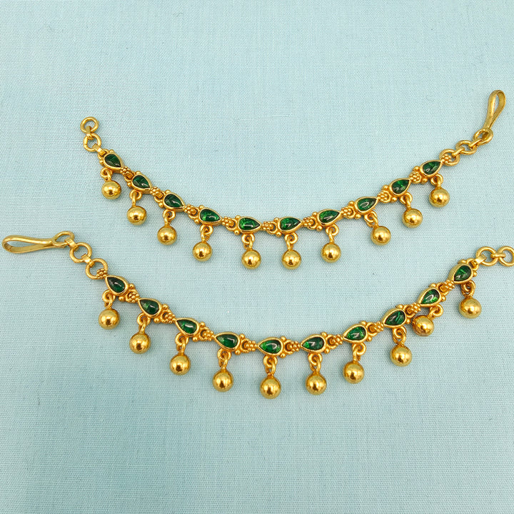 Silver Emerald Chempaswaralu