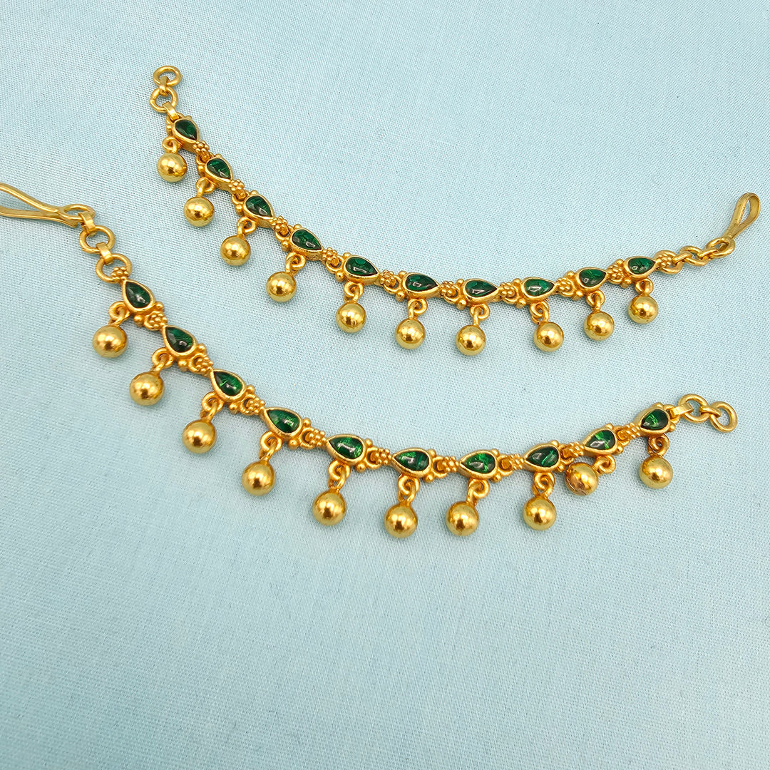 Silver Emerald Chempaswaralu