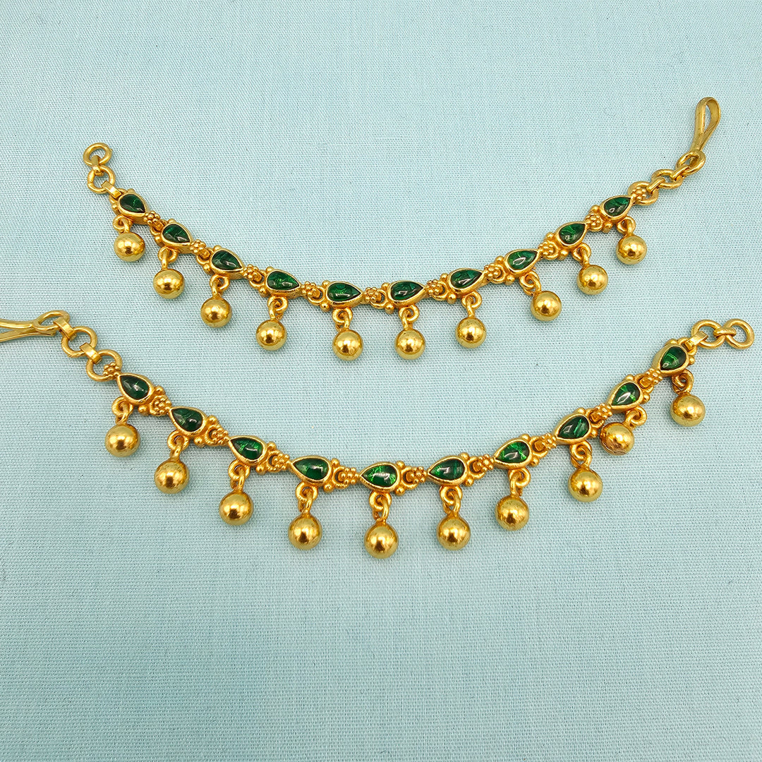 Silver Emerald Chempaswaralu