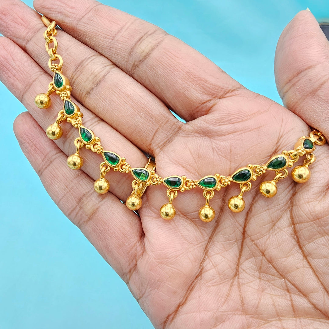 Silver Emerald Chempaswaralu