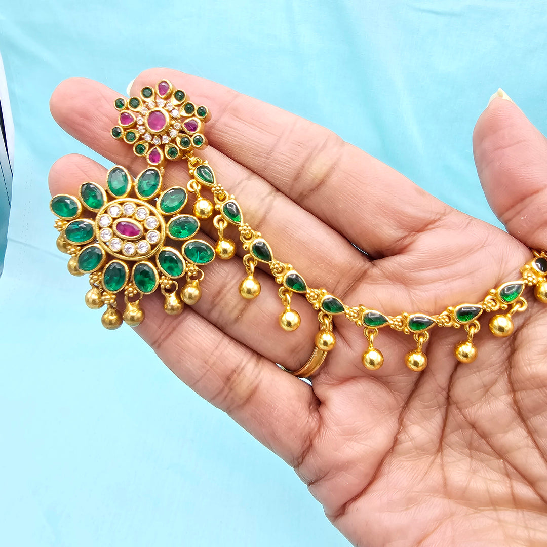 Silver Emerald Chempaswaralu