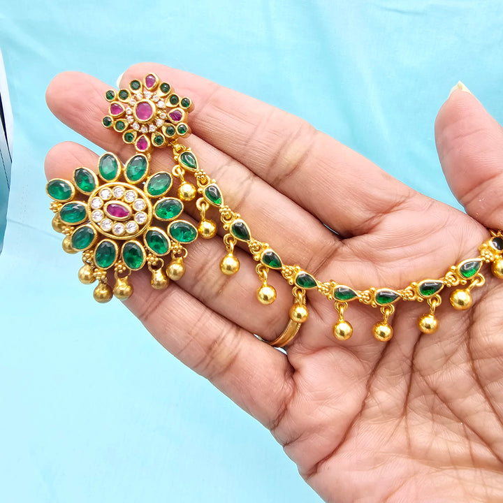 Silver Emerald Chempaswaralu