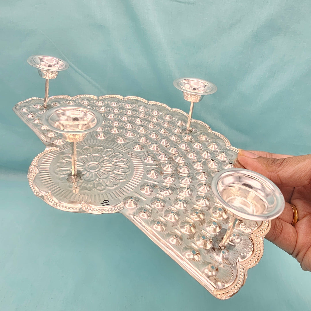 Silver Ashtotaram Stand