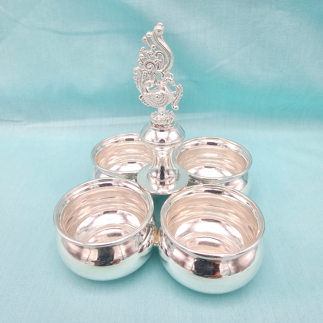 4 Cup Plain Kumkum holder