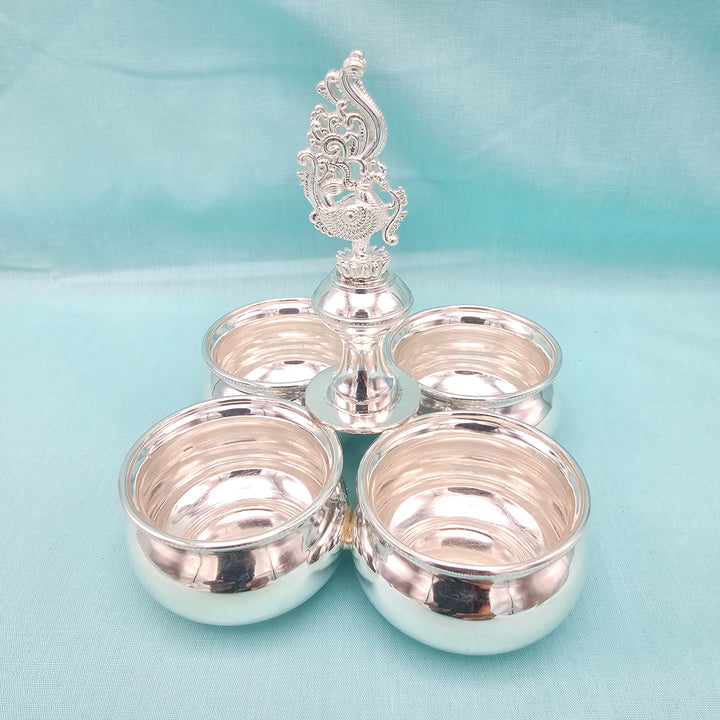 4 Cup Plain Kumkum holder