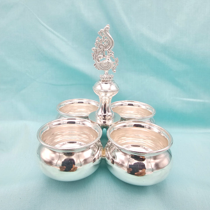 4 Cup Plain Kumkum holder