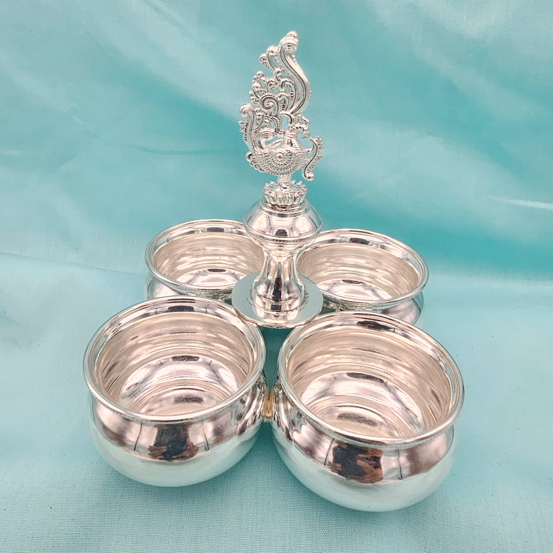 4 Cup Plain Kumkum holder