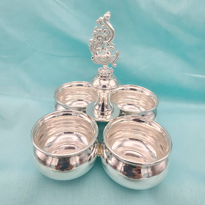 4 Cup Plain Kumkum holder