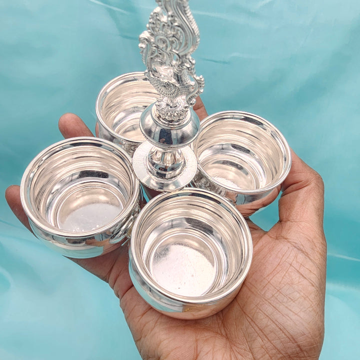4 Cup Plain Kumkum holder