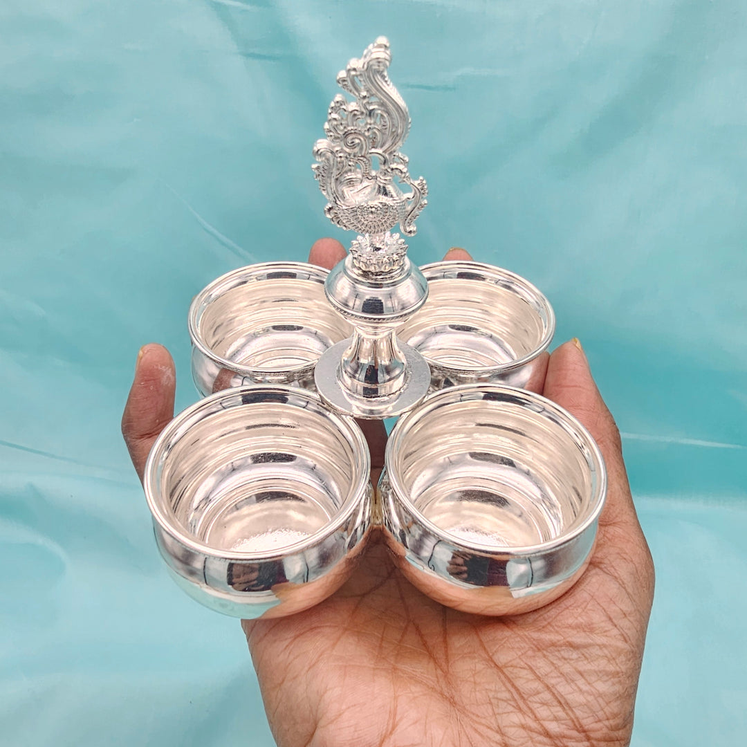 4 Cup Plain Kumkum holder