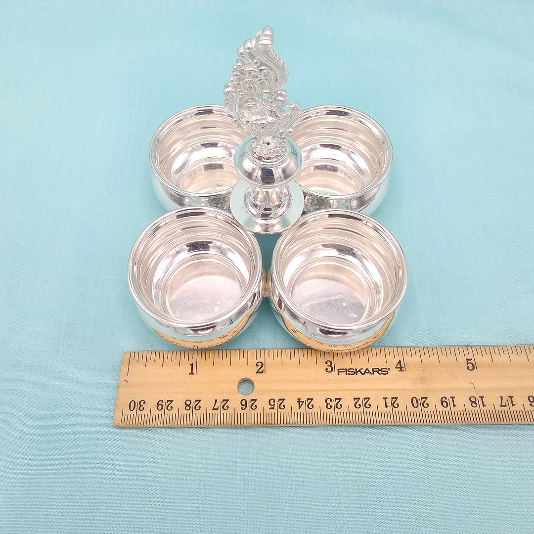 4 Cup Plain Kumkum holder