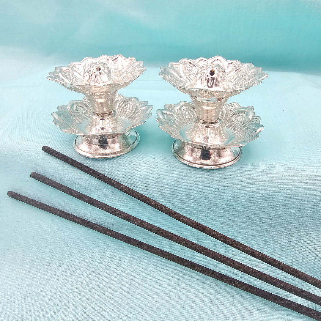 Silver Agarbatti Stand