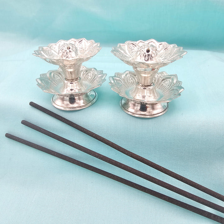 Silver Agarbatti Stand