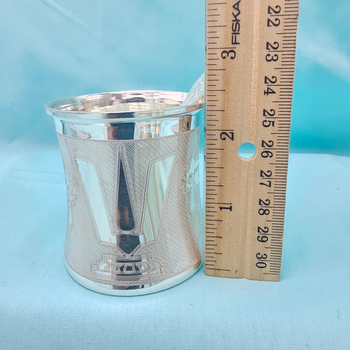 Silver Panchapatra + Spoon