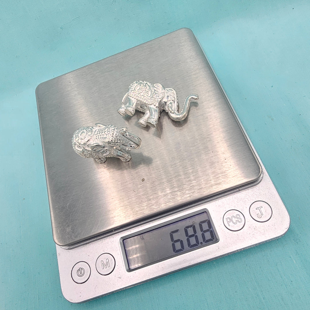 Small Silver Elephants
