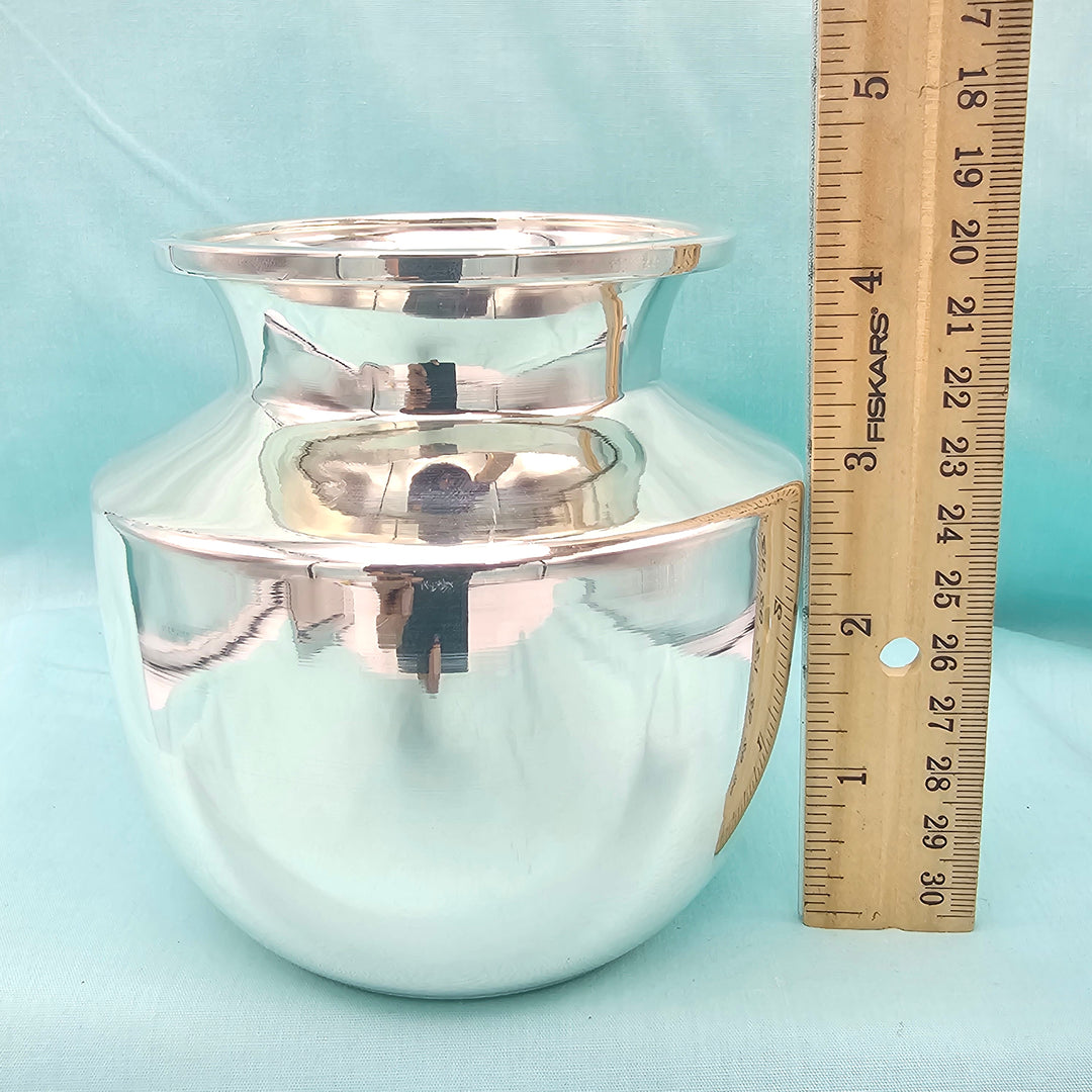 4.5" Silver plain Kalasam
