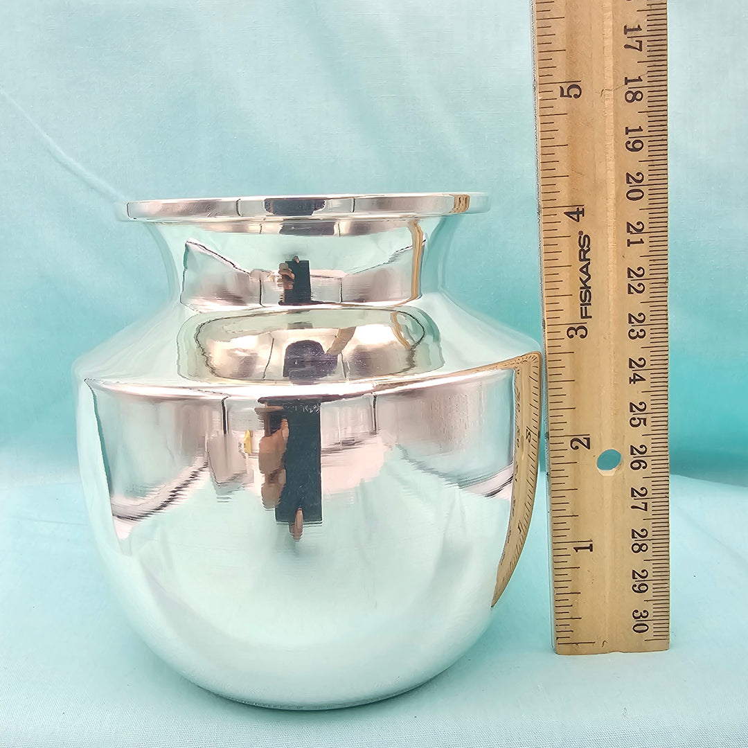 4.5" Silver plain Kalasam