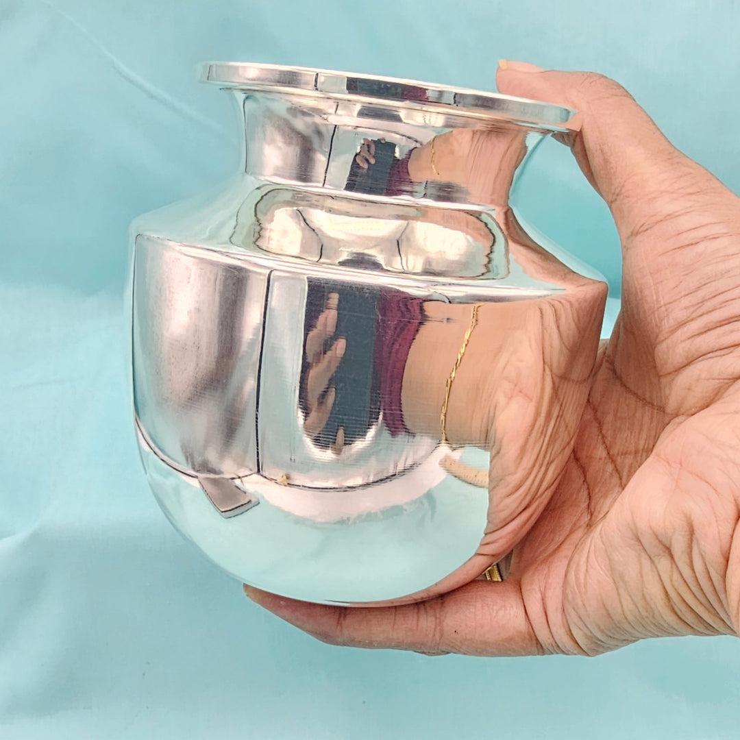 4.5" Silver plain Kalasam