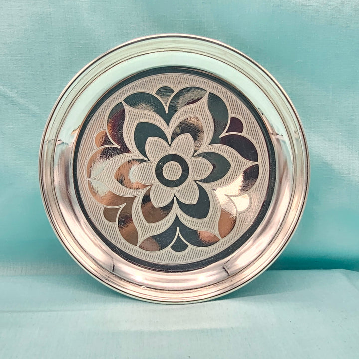 5" Silver Pooja Plate