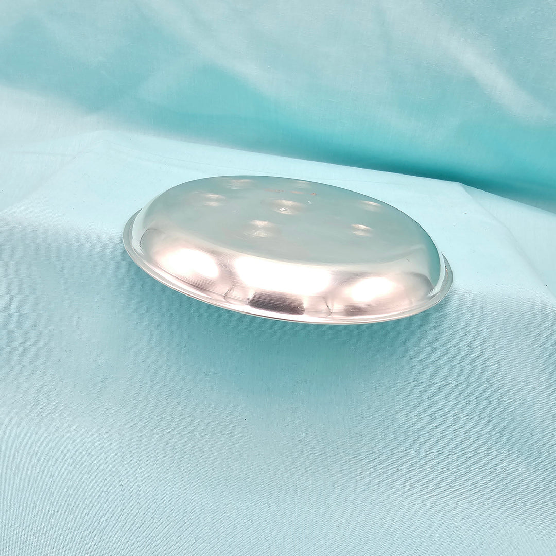 5" Silver Pooja Plate