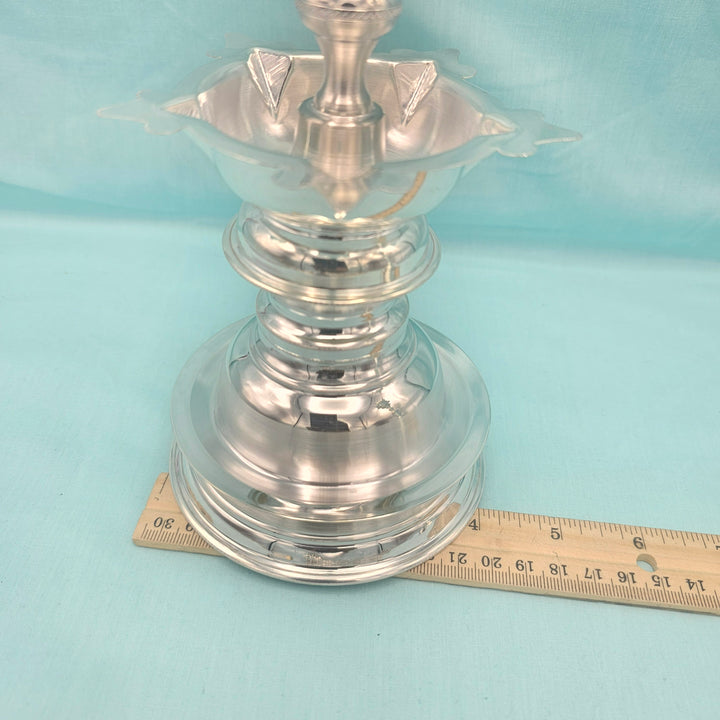 Silver 15" Deepam set