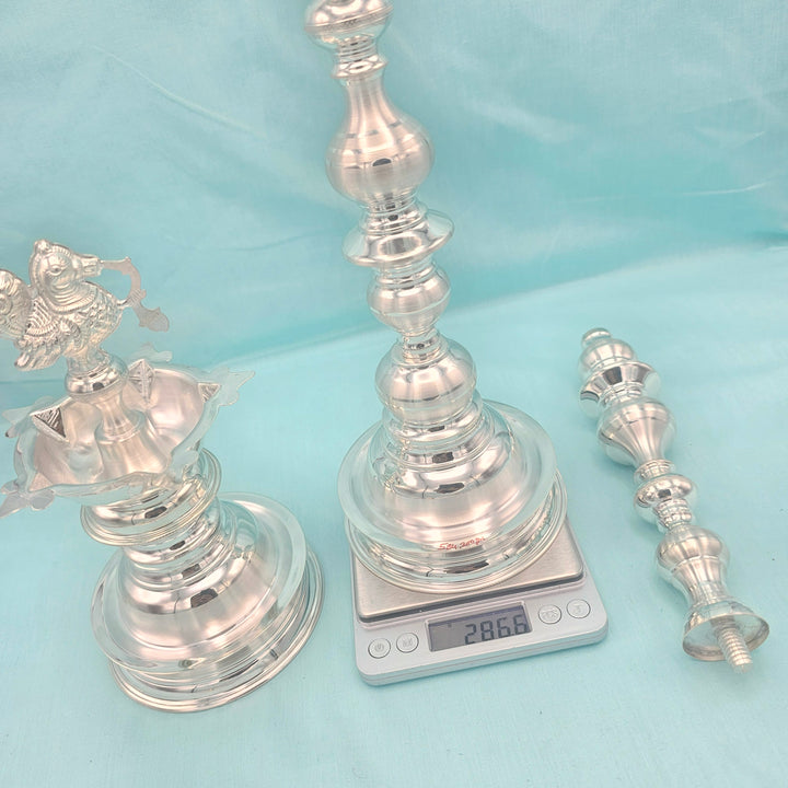 Silver 15" Deepam set