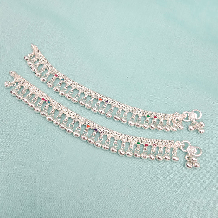 6" Kids Silver Anklets