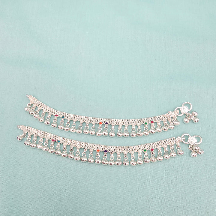 6" Kids Silver Anklets