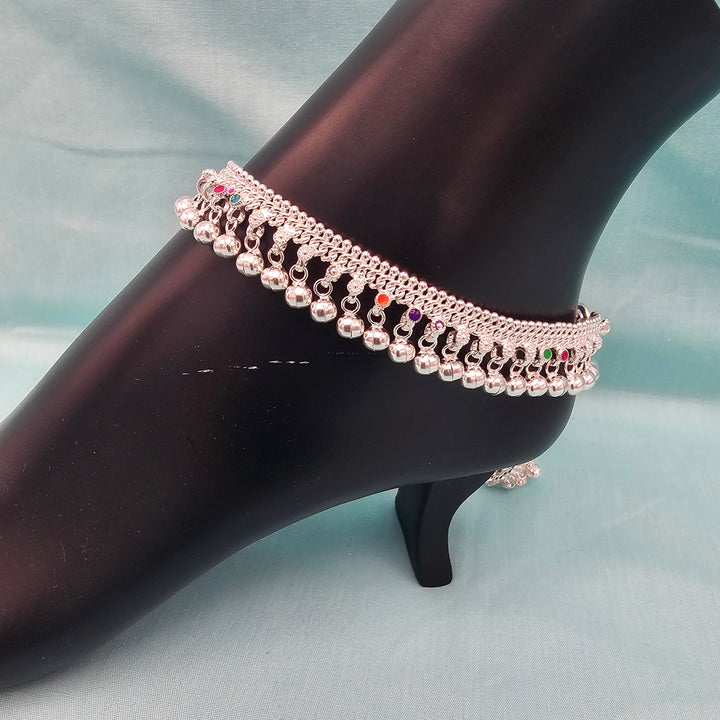 6" Kids Silver Anklets