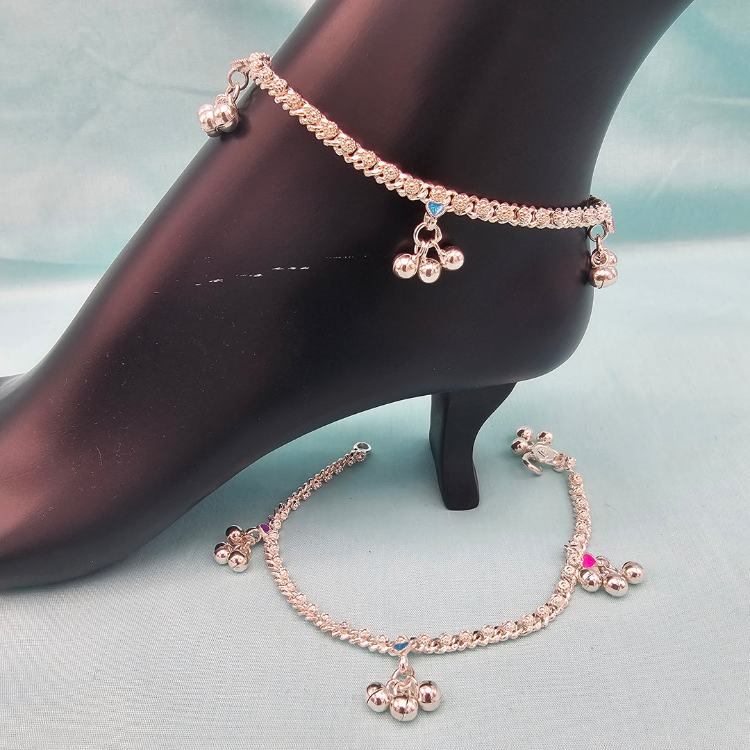 7.5" Kids Silver anklets