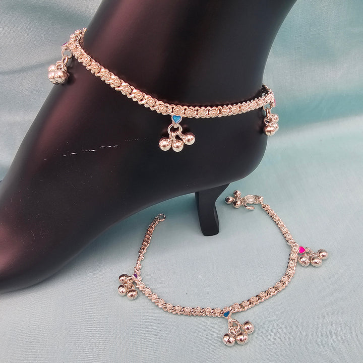 7.5" Kids Silver anklets