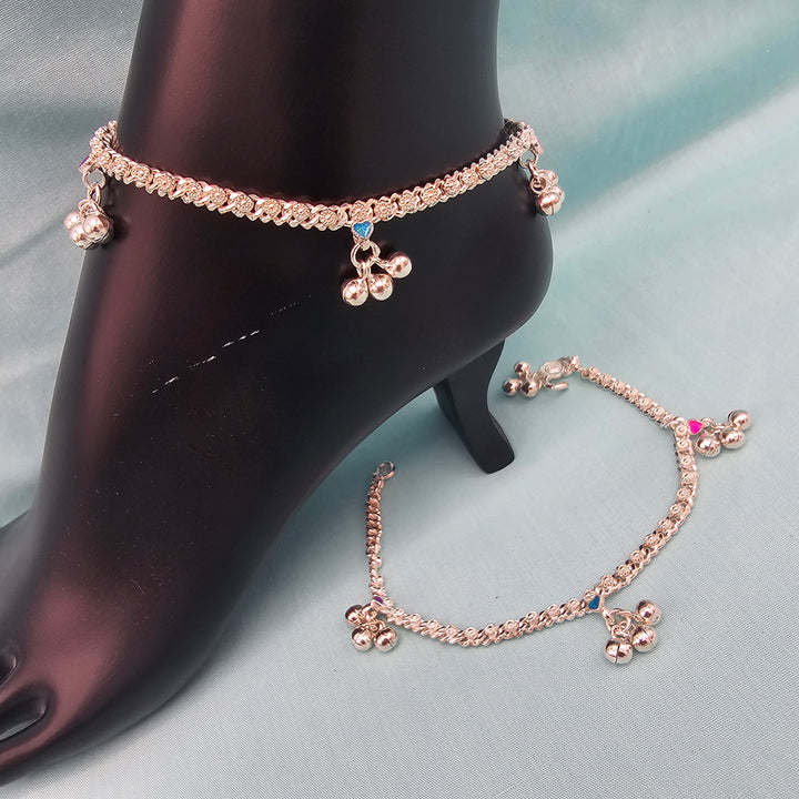 7.5" Kids Silver anklets