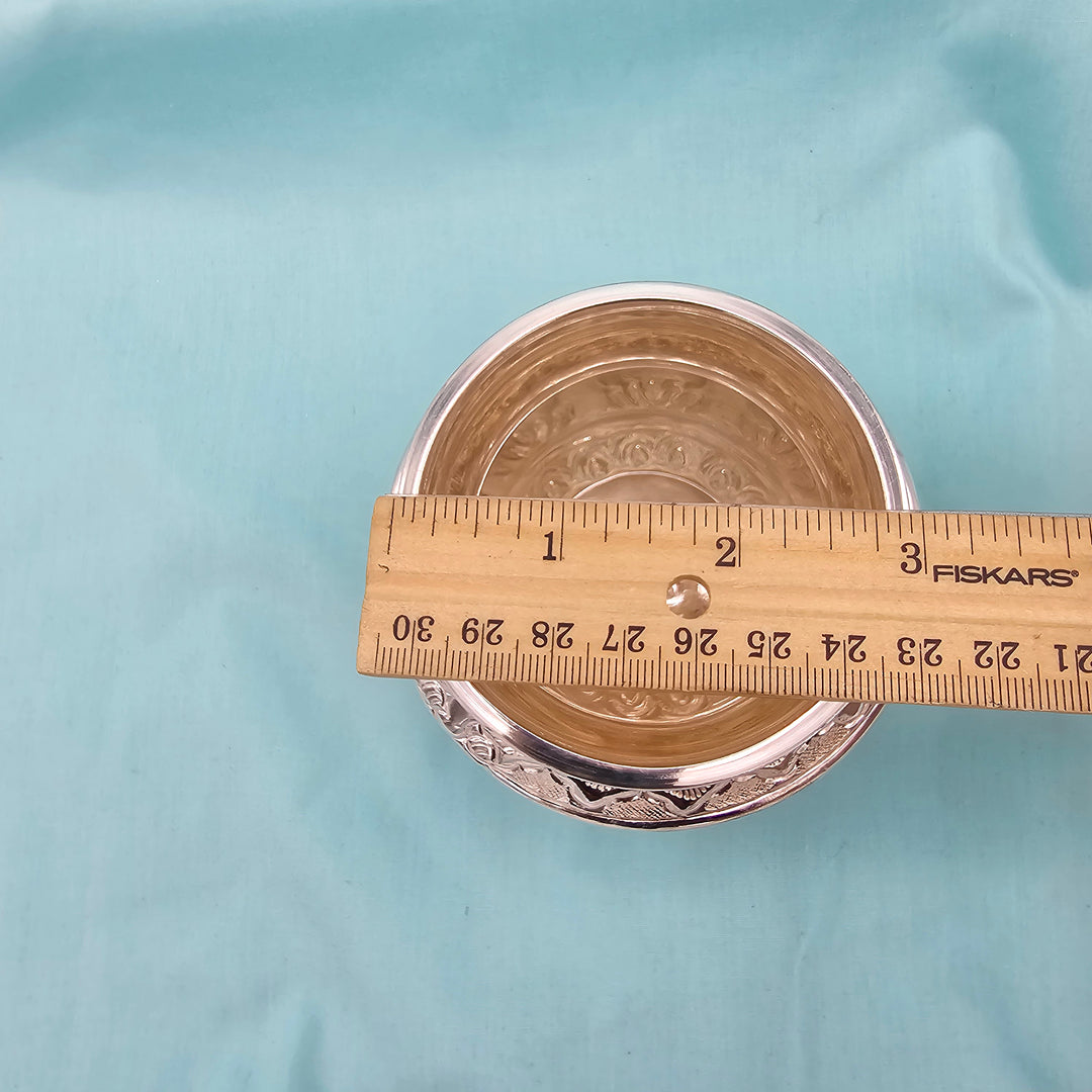 4" Silver Ashta laxmi Kalasam