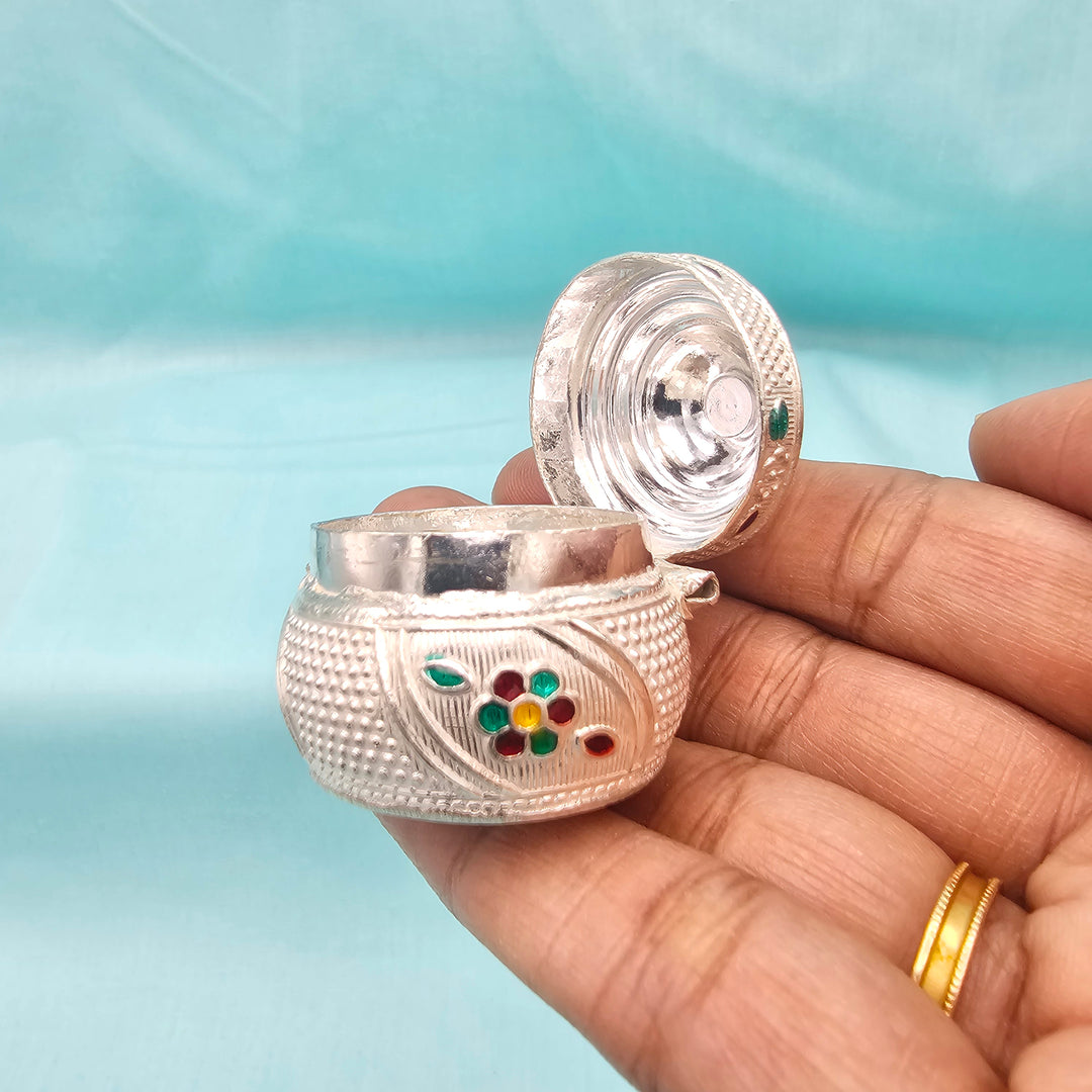 Silver Kumkum box