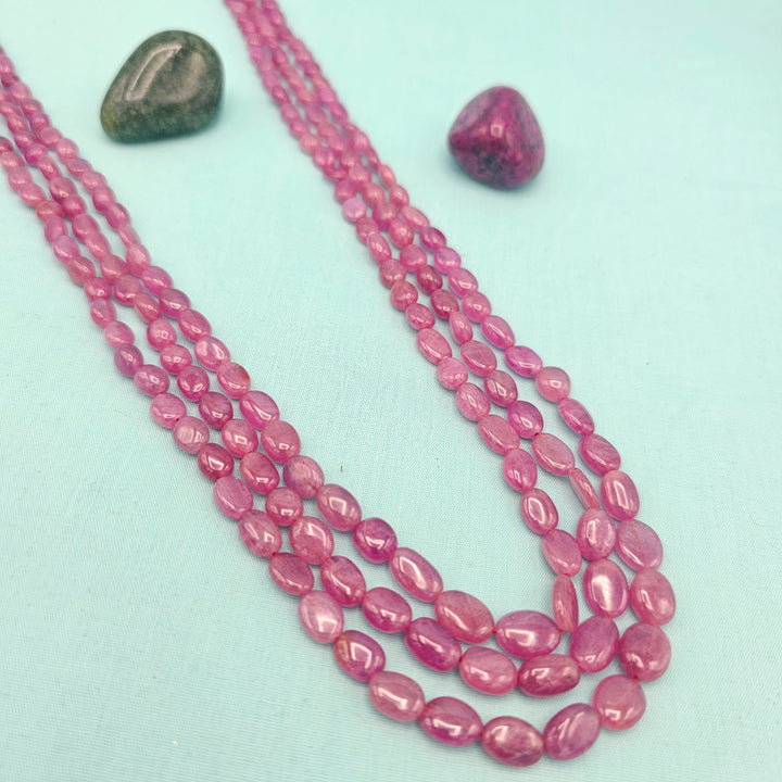 3L AAA+ Ruby Oval Beads