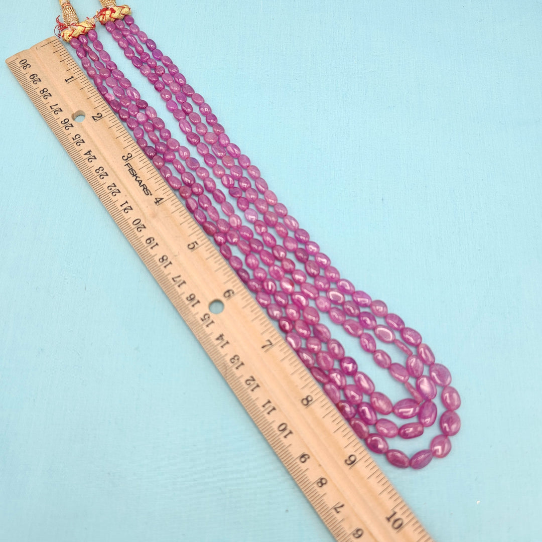 3L AAA+ Ruby Oval Beads