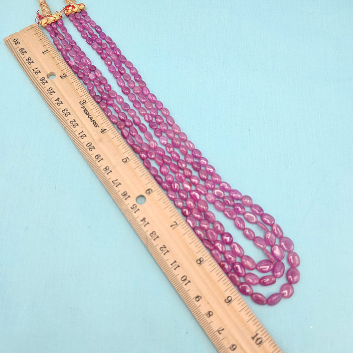 3L AAA+ Ruby Oval Beads