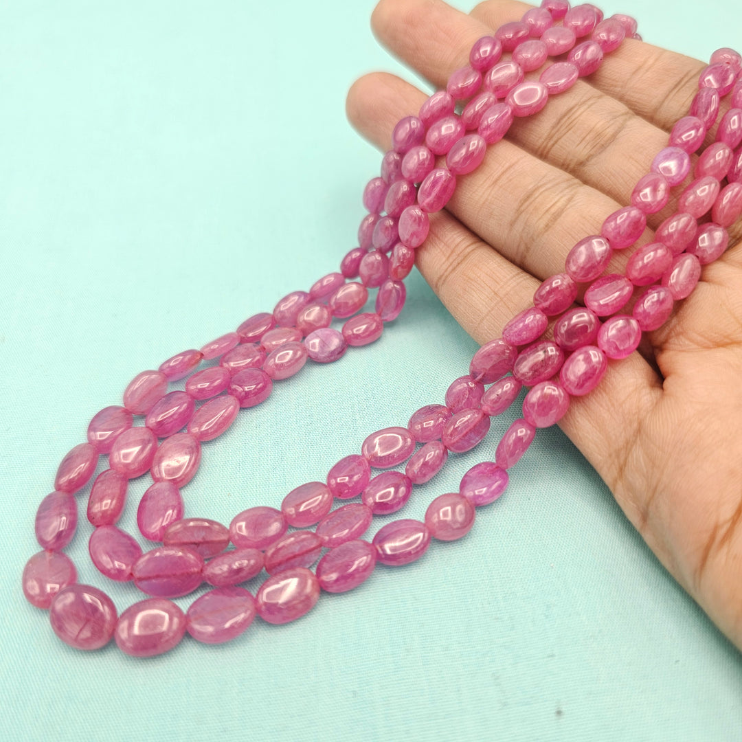3L AAA+ Ruby Oval Beads