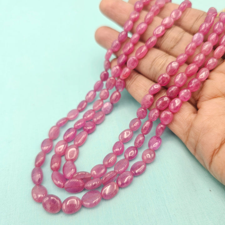 3L AAA+ Ruby Oval Beads