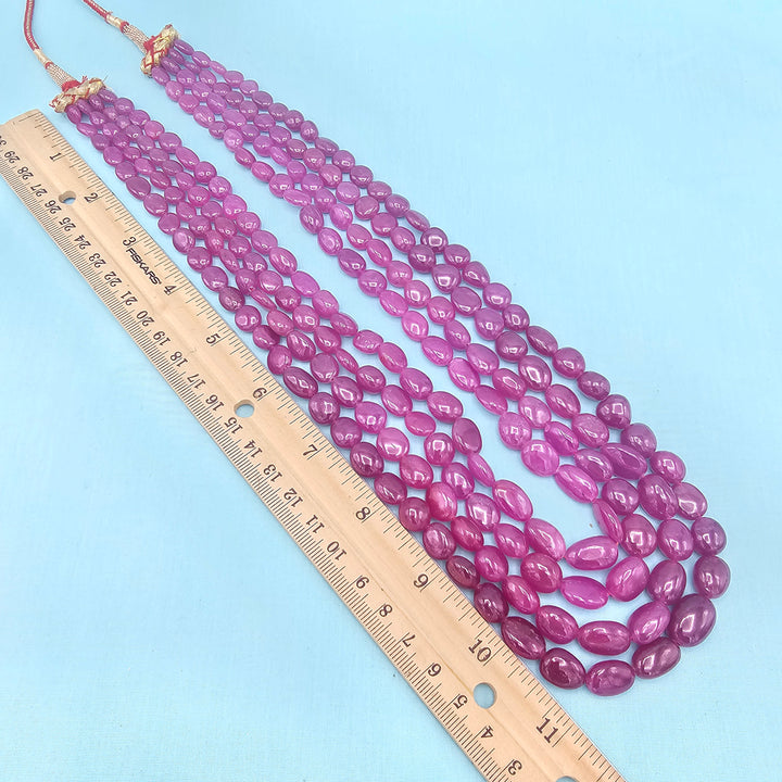4L-24" AAA+ Ruby Beads Chain