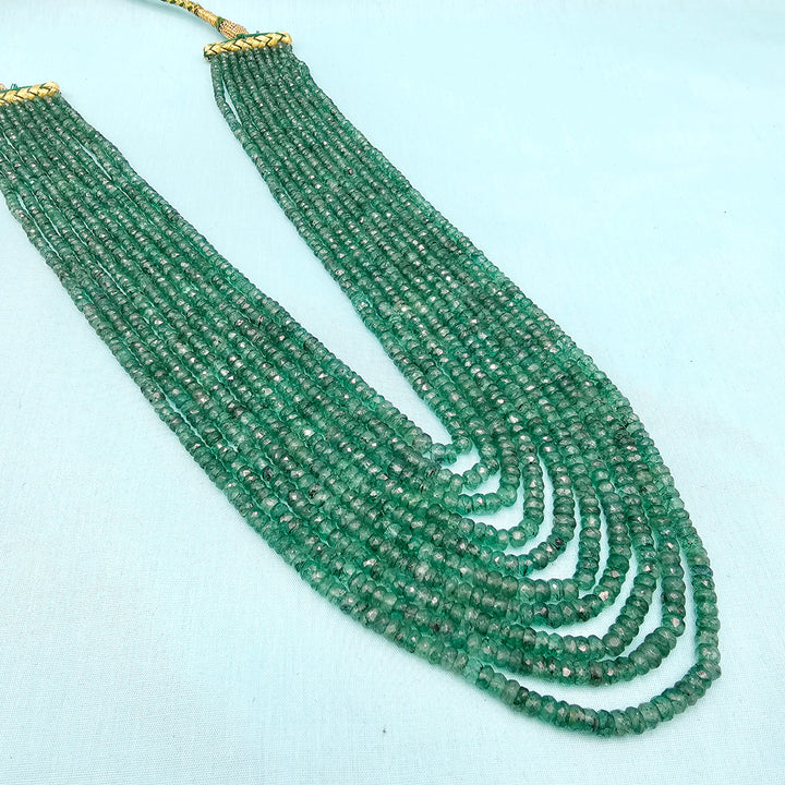 10L Emerald Faceted Beads