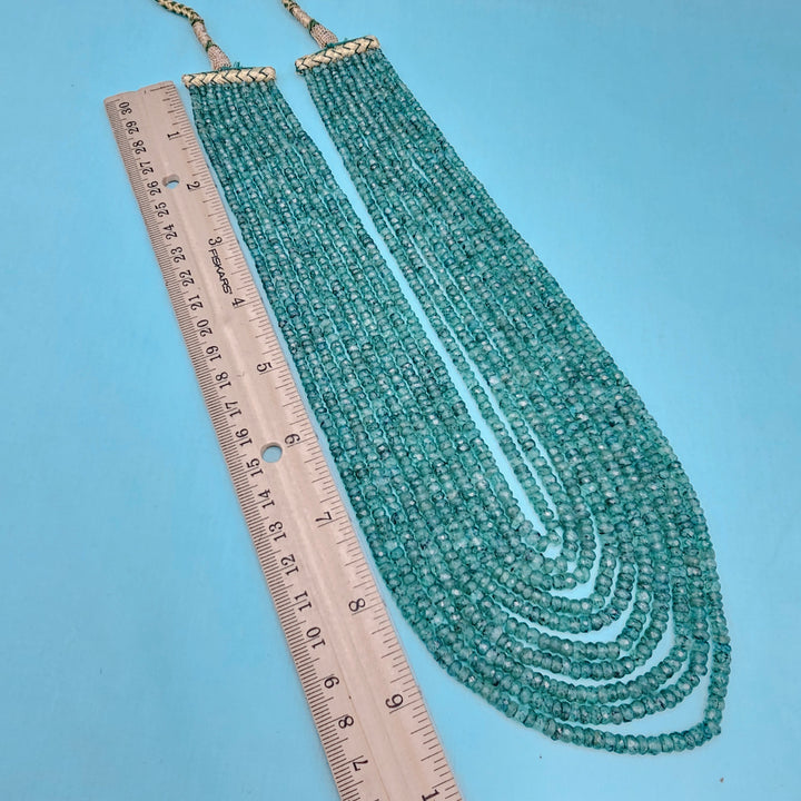 10L Emerald Faceted Beads