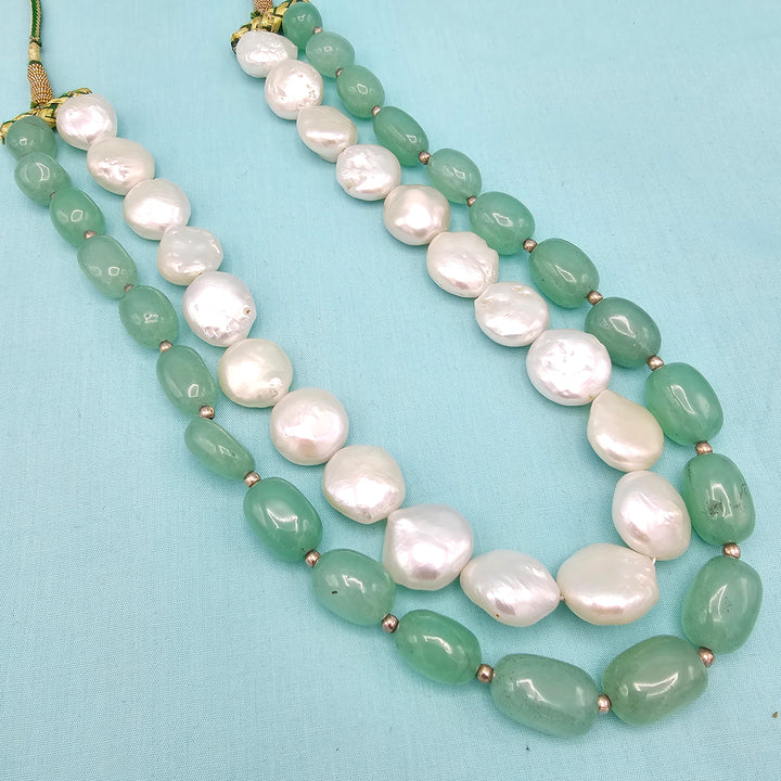 Emeralds+ Baroque Pearls