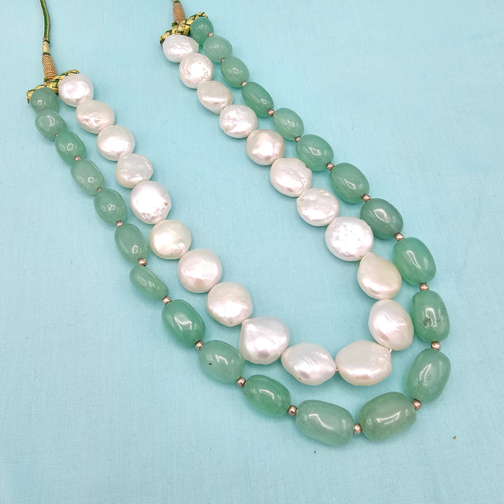 Emeralds+ Baroque Pearls