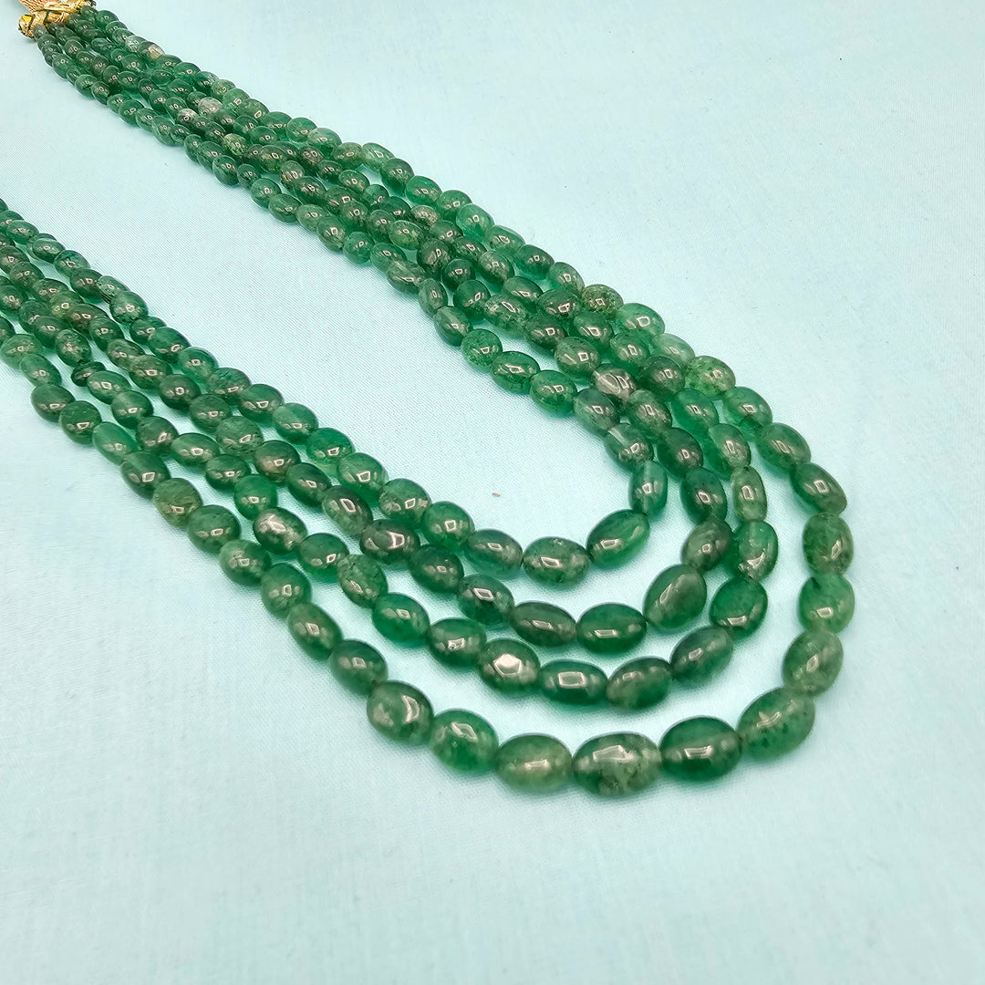 4L Green emerald beads