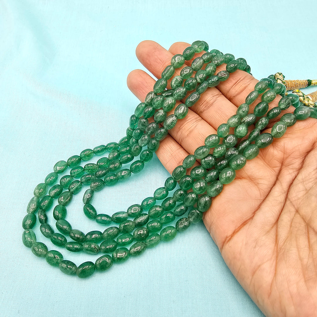 4L Green emerald beads